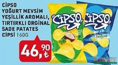 CİPSO PATATES CİPSİ 160 G fiyat ve kampanya bilgisi